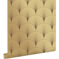 papier peint art déco or - ESTAhome