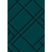 papier peint panoramique panneaux de bois bleu canard - Origin Wallcoverings