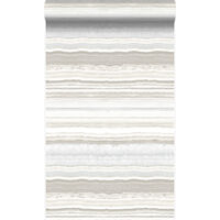 papier peint pierre de marbre en couches beige - Origin Wallcoverings