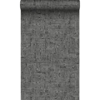 papier peint brique noir - Origin Wallcoverings