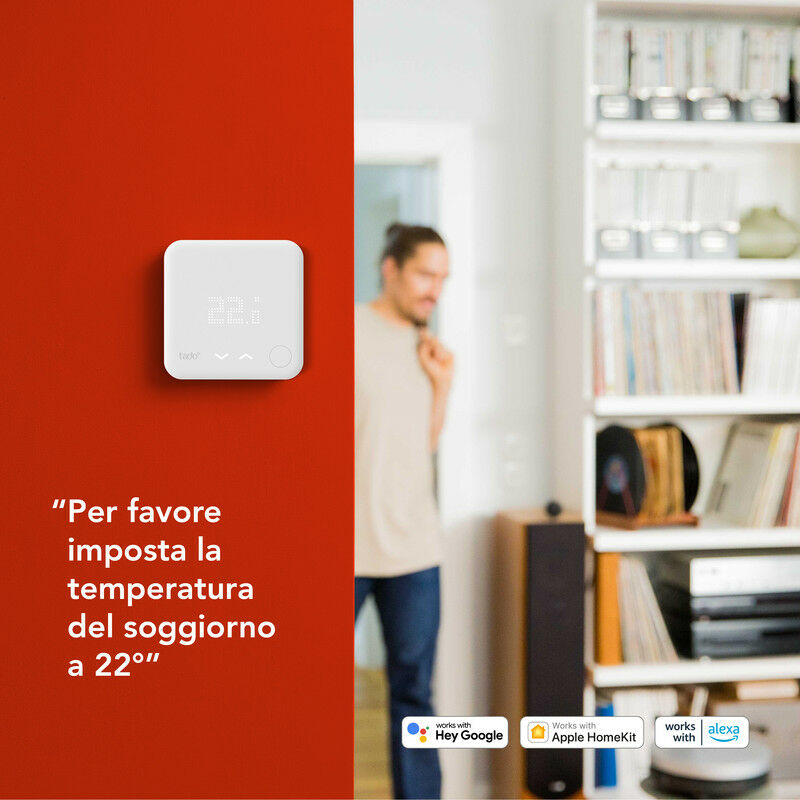 Termostato SMART Kit di Base Wireless V3+ White Alexa, Google Assistant V3P  SK WTS01WRB01IB01 TC EU