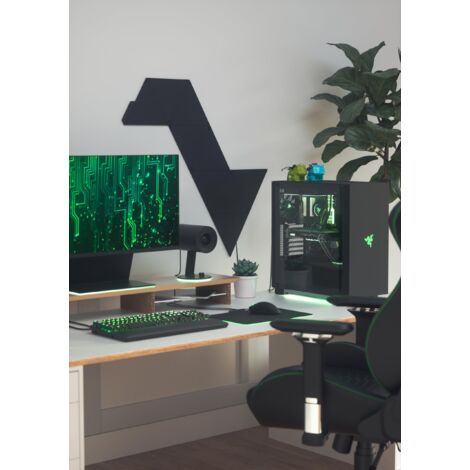 Kit Nanoleaf Shapes Ultra Black Hexagon - Luci LED Smart Modulari Per Parete