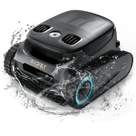 Aiper SCUBA S1 Pro 2025, Robot Pulisci Piscina 200Mq Autonomia 180Min, nero