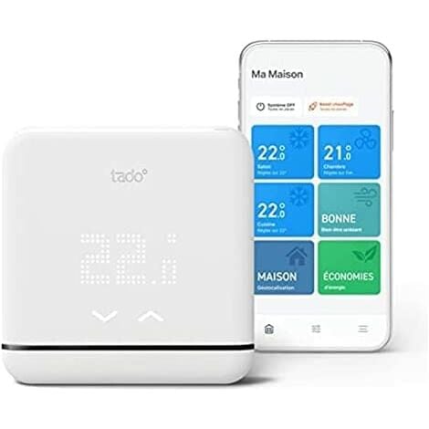 tado° Controllo Climatizzazione Intelligente V3+ – Controllo condizionatore  wifi – Compatibile con climatizzatori o pompe di calore dotati di  telecomando a infrarossi – Gestione via app – Smart home : : Casa  e cucina