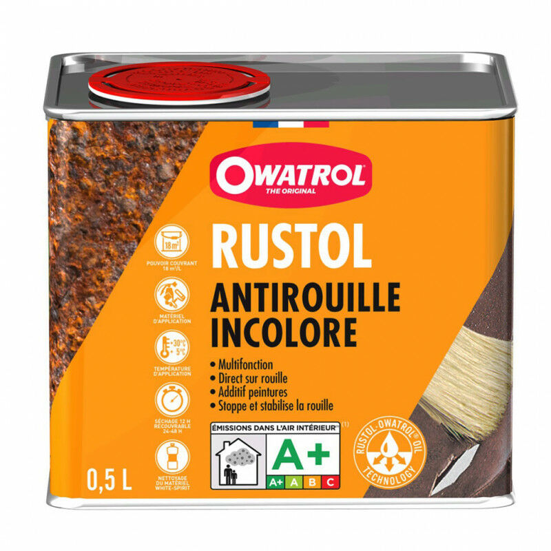 DURIEU - Antirouille incolore Rustol Owatrol aérosol de 300ml
