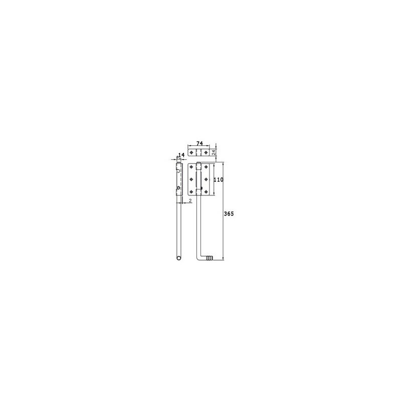 KOTARBAU® Loquet de sécurité 160 x 35 mm avec cadenas à charnière, loquet  de porte, loquet de cave robuste : : Bricolage