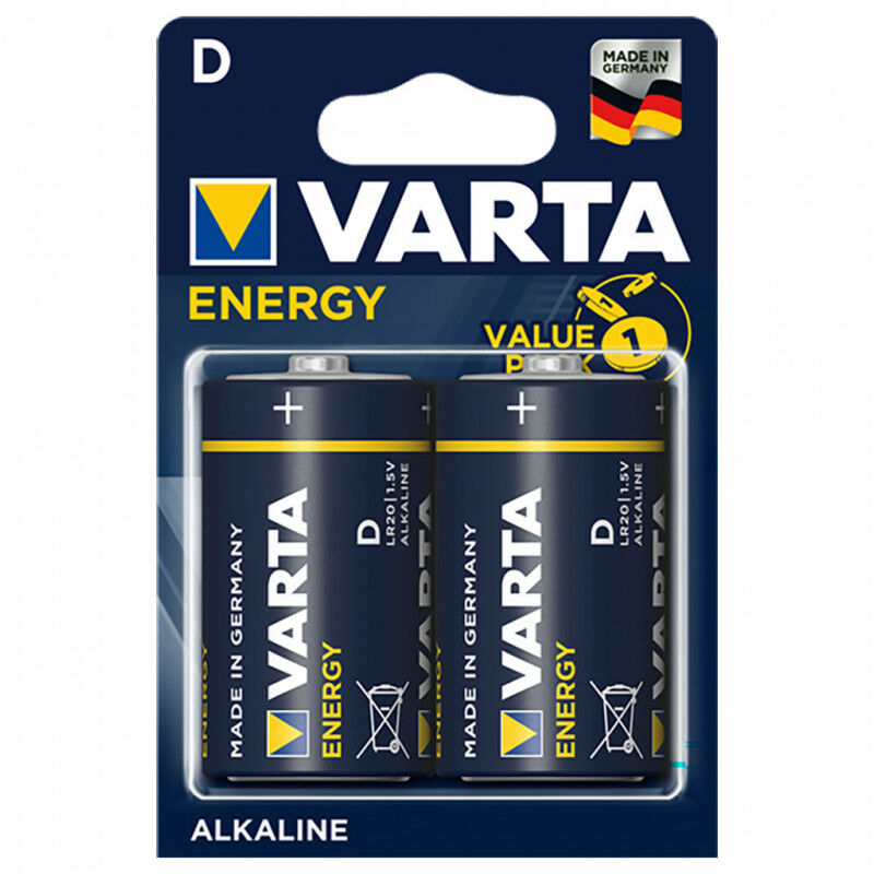 PILE ALCALINE D-LR20 VARTA ENERGY - paquet de 2