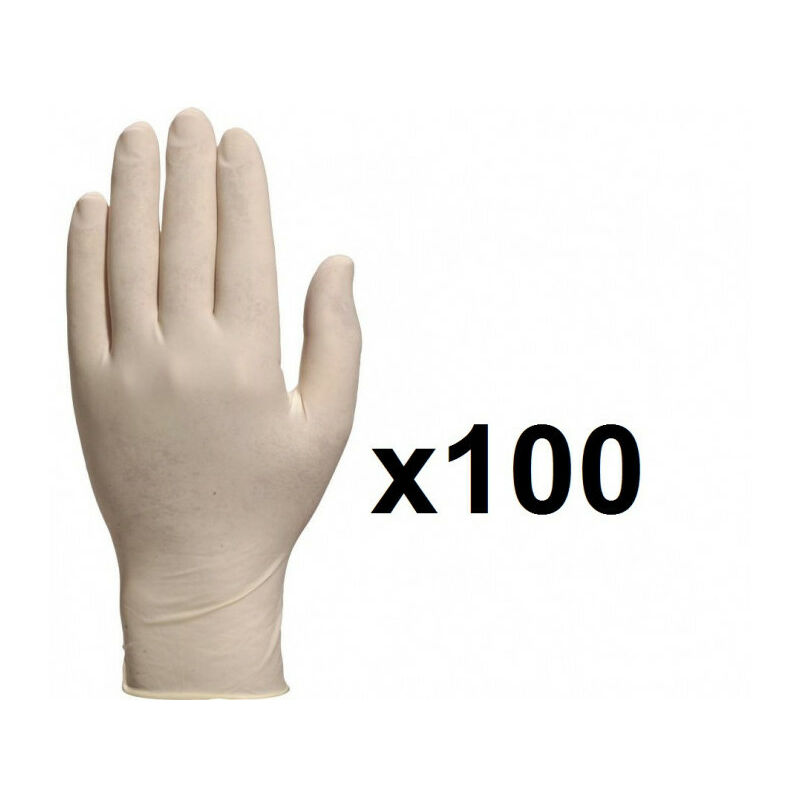 Achetez Lot de 100 gants jetables en nitrile Noir 6 mm Extra