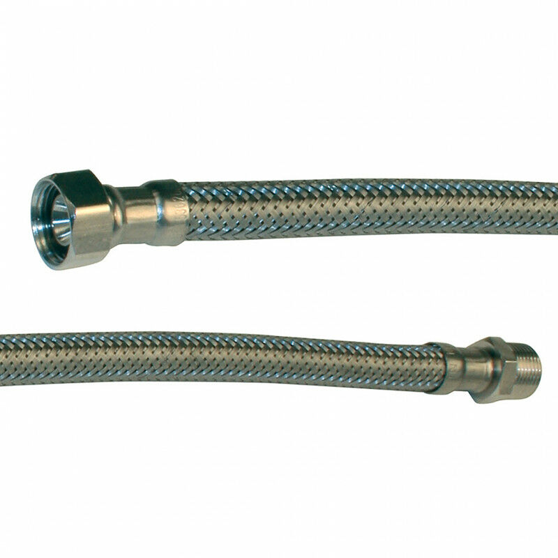 Flexible robinetterie Femelle (12/17) 3/8 - Mâle M10 - longueur 50 cm -  Watts