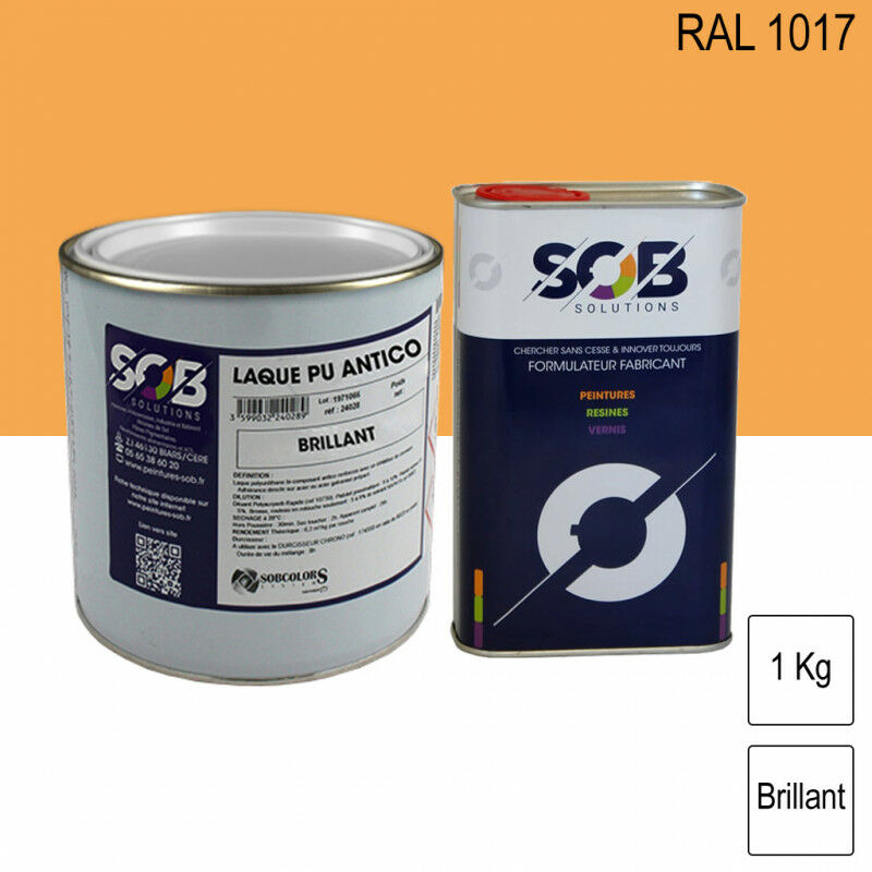 Bombe de peinture RAL 1006 Jaune Maïs satin - Aérosol 400 ml