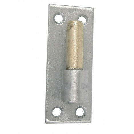 Gond sur platine bout carré inox et axe laiton AFBAT - Ø mm: 16 (1/2)