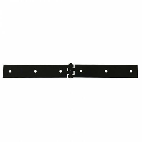 Afbat – Charnière forte en acier noir pour volets battants – Longueur 40 mm – Largeur 300 mm – Installation facile à visser – Durabilité optimale