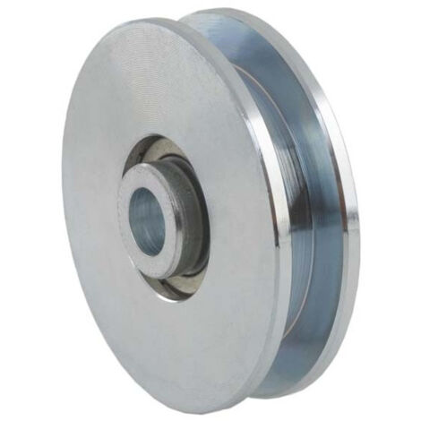 Estebro – Roue de portail carrée 10mm – Ø120mm – Charge maximale 375kg – Pour ferrures de portes de garage et basculantes