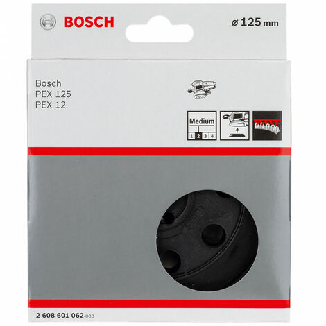 Plateau de ponçage orbital Ø125mm pour PEX125 - PEX12 BOSCH