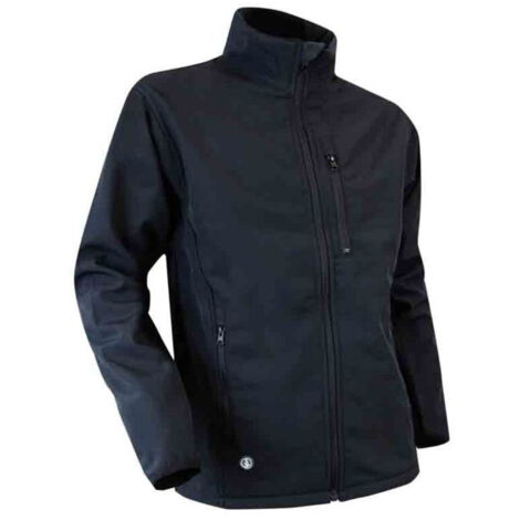 Veste de travail Softshell col montant QUARTZ - NOIR L - 4 (1/3)