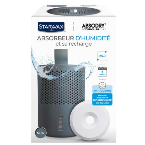 STARWAX Absorbeur d'Humidité Absodry Gris + 1 Tablette (1/5)
