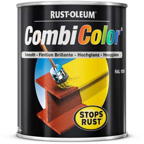 Peinture fer CombiColor Original RAL 5011 Bleu acier brillant 750ml RUST-OLEUM