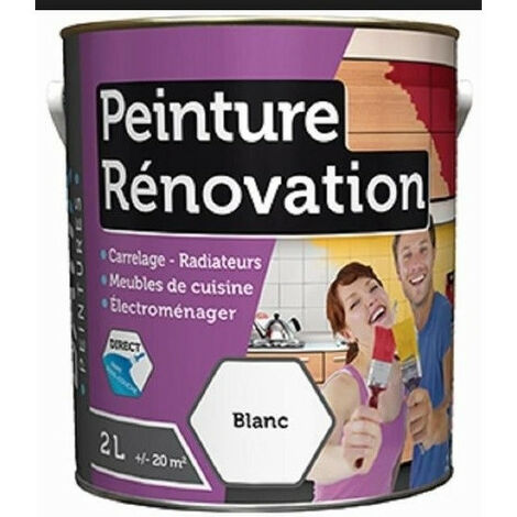 Peinture De Renovation Multi Supports 2l Couleur Bleu Petrole 5162cd0004blpt