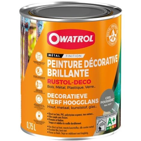 OWATROL - Peint.Rustol deco antirouille 0.75l gris poussière ral 7037
