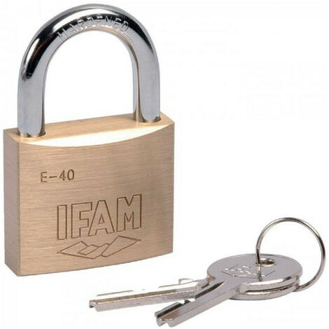 Cadenas série E laiton (2 clés) IFAM - Corps mm: 50 / modèle E50