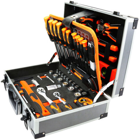 Fischer Darex – Coffret multi-outils 110 pièces – 61 outils de vissage, 8 outils de coupe, 32 outils de serrage – Garantie à vie – Fabriqué en chrome vanadium