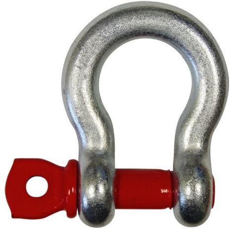 Manille lyre acier H.R. "Axe à oeil" 22mm 4T75 - Levac - 5210G