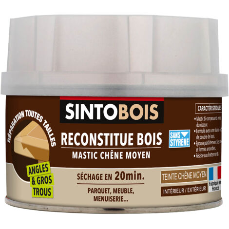 Reconstitue angles et gros trous 500ml Chêne moyen SINTO