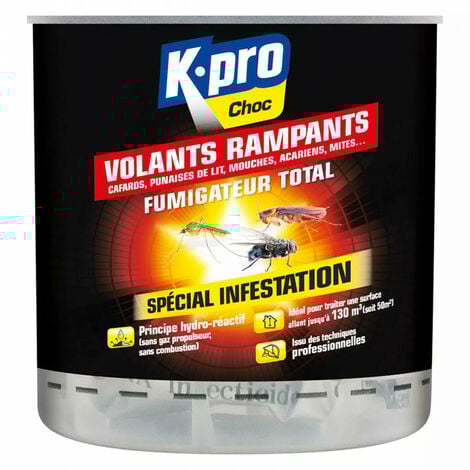 Fumigateur spécial infestation tous insectes 25 à 50 m² KAPO CHOC