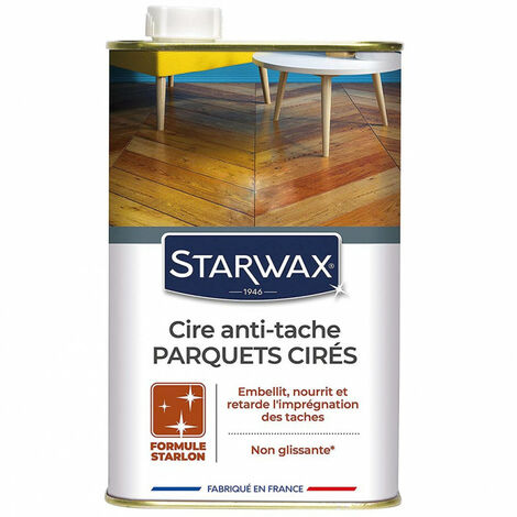 Cire Starlon anti-tache pour parquets cirés 1L (différentes teintes) STARWAX - Ton / Contenance: Bois Foncés / 1 L