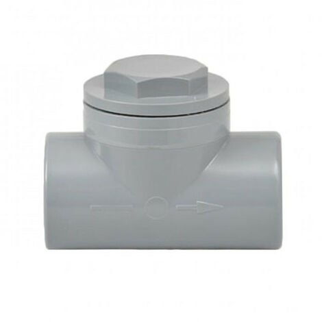 Centrale Brico – Clapet antiretour PVC à coller femelle/femelle D.40 – Raccordement pour installations sanitaires – Résistant aux chocs et à la corrosion