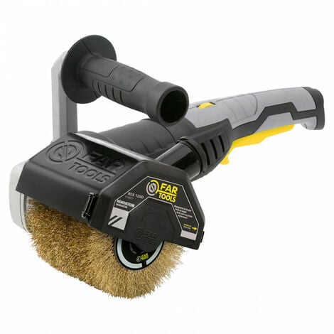 Rénovateur extérieur 1300W REX 120D avec 2 brosses (laiton) Ø120x100mm FARTOOLS