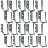 Simpson Strong Tie – Lot de 20 sabots de charpente à ailes extérieures – Largeur 70mm – Hauteur 155mm – Épaisseur 2mm – Pour bois massif et béton