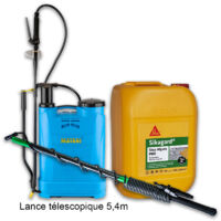 Matabi – Pack pulvérisateur Evolution 16L – Pulvérisateur à pression précise – Lance télescopique 5,4m – Stop algues PRO 20L