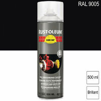 Couche de finition Hard Hat Ral-couleurs noir foncé RAL 9005 500ml - RUST-OLEUM - 2179
