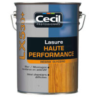 Lasure extérieure haute performance 5L – Teinte chêne clair – Formule renforcée en résine pour bois exposés – Application facile par temps humide – Cecil