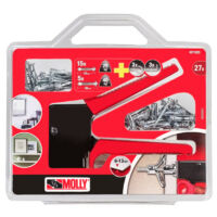 Kit de 20 chevilles métal Ø4/5mm avec pince Molly – Charge maximale 20kg – Pour matériaux creux et murs légers