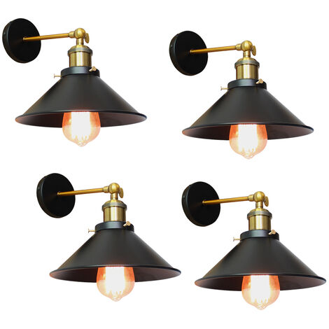 BRILLIANT Lampe (nicht Matrix A60, enthalten) 60W, Normallampen geeignet Nature holz/schwarz Wandspot korund Mit antik für Schnurzwischenschalter 1x E27