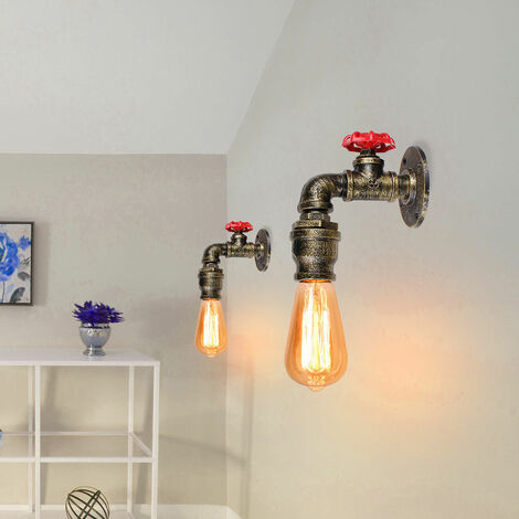 Lampe Steampunk Industrielle Vintage Edison - Forme Chien, Argentée, LED E27