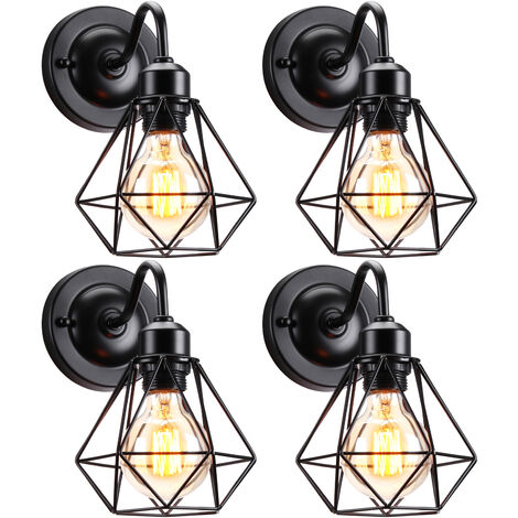 BRILLIANT Lampe Matrix Wood Wandleuchte hängend schwarz stahl/holz 1x A60,  E27, 60W, geeignet für Normallampen (nicht enthalten) Mit Kippschalter