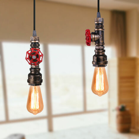 Hängeleuchte Aus Holz & Hanfseil – 2x E27, Höhenverstellbar, Industrie-Retro-Design Für Wohnzimmer & Küche