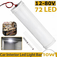 72 LED Dach Lampe Leuchte Lampe Innenraum Beleuchtung Licht für Auto Kfz Van 12V 