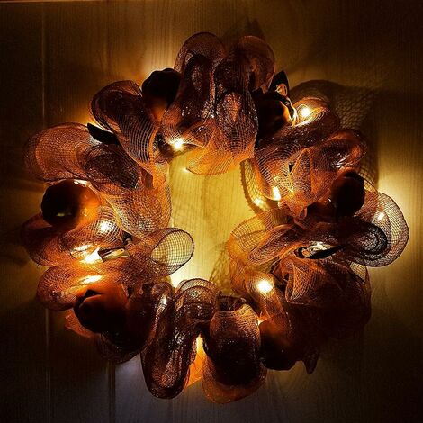 Herbstkranz 50cm Mit Kürbissen - Künstlicher Türkranz Für Halloween Deko