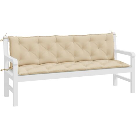 Auflage für Hollywoodschaukel Beige 180 cm Stoff