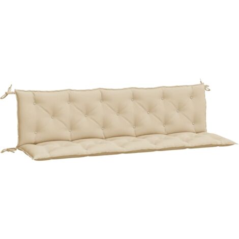 Auflage für Hollywoodschaukel Beige 180 cm Stoff