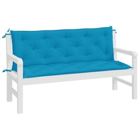 Auflage für Hollywoodschaukel Hellblau 150 cm Stoff