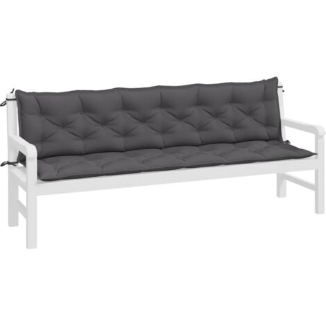 Auflage für Hollywoodschaukel Anthrazit 200 cm Stoff