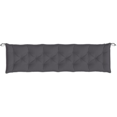 Auflage für Hollywoodschaukel Anthrazit 200 cm Stoff