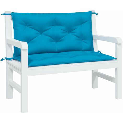 Auflage für Hollywoodschaukel Hellblau 100 cm Stoff