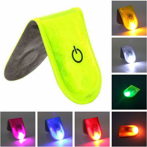 Nachtlauflichter für den Außenbereich, LED-Sicherheitslicht für Läufer,  tragbares Halsband-Clip-Licht, Dauer- und Blink-Farbmodi