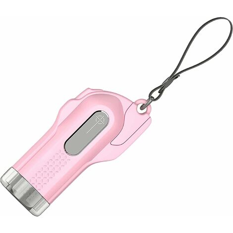 in 1 Glasbrecher-Rettungswerkzeug Schlüsselanhänger Nothammer  Rettungshämmer mit Fensterbrecher und Sicherheitsgurtschneider für Autos  (Farbe: Rosa) longziming